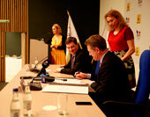 Moment oficial semnare parteneriat ThomasDubruel OctavianMorariu