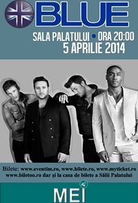 Trupa Blue concerteaza pe 5 aprilie in Bucuresti
