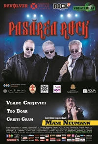 Costin Petrescu va urca pe scena Salii Palatului din Bucuresti in concertul Pasarea Rock