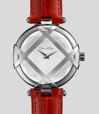 Ceasul in editie limitata creat de Oscar de la Renta in parteneriat cu Shinola