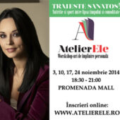 Andreea Marin, speaker in cadrul workshopului AtelierEle