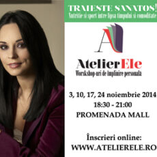 Andreea Marin, speaker in cadrul workshopului AtelierEle
