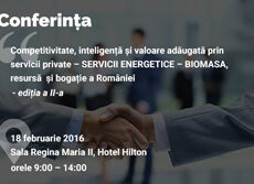 Conferință pe tema biomasei și a provocărilor exploatării acesteia