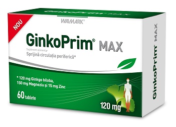 GinkoPrim Max îmbunătățește circulația