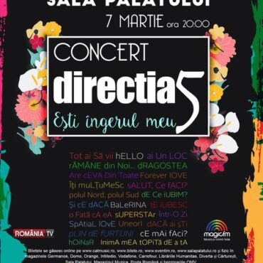 “Esti ingerul meu”, un concert-manifest al iubirii sustinut de Directia 5