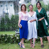 Rochia din matase cu doua fete, lansata de creatoarea de moda Laura Hincu