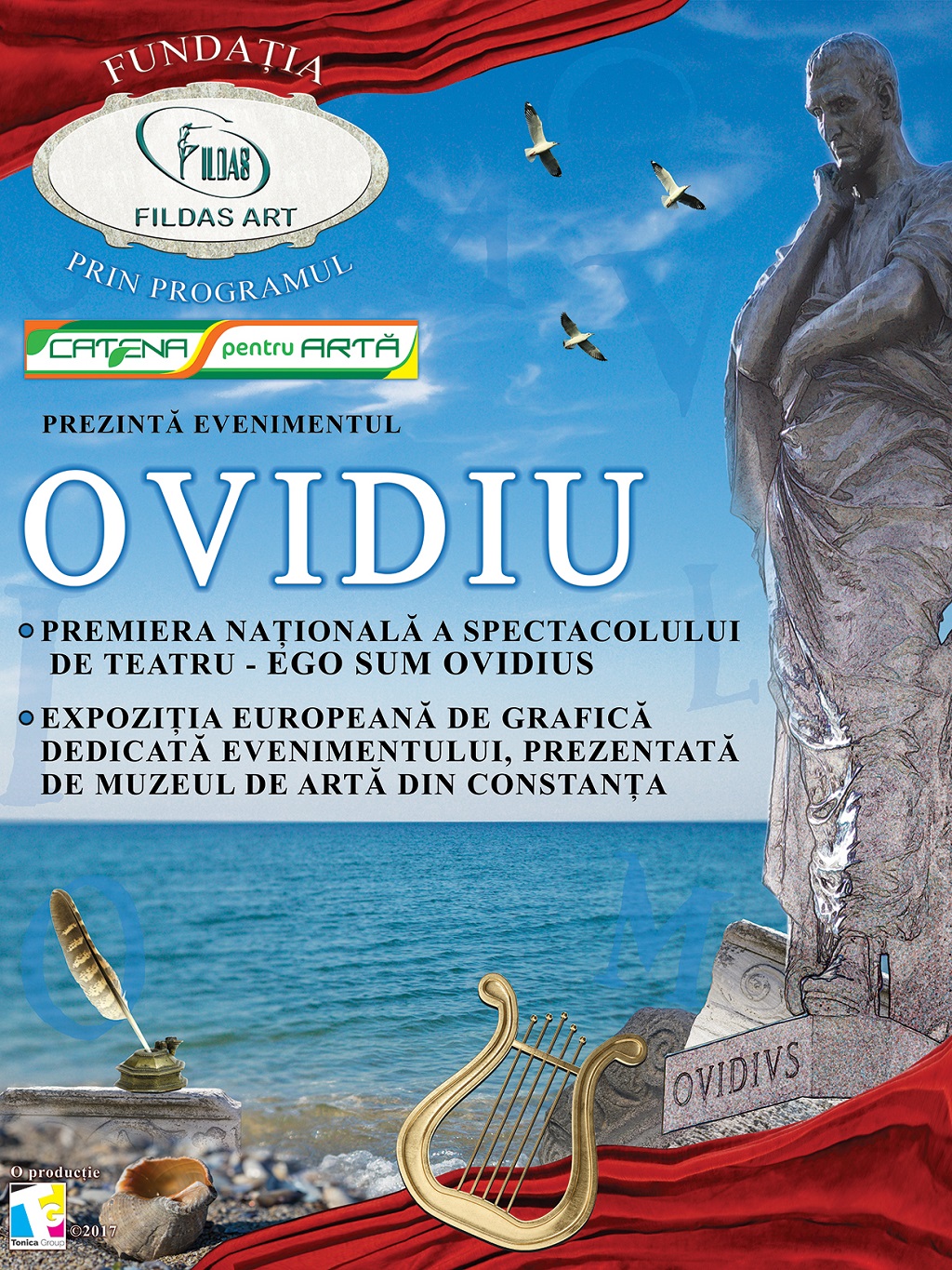 Eveniment cultural OVIDIU – 2000 de ani de la moartea autorului Ponticelor, la Palatul Bragadiru