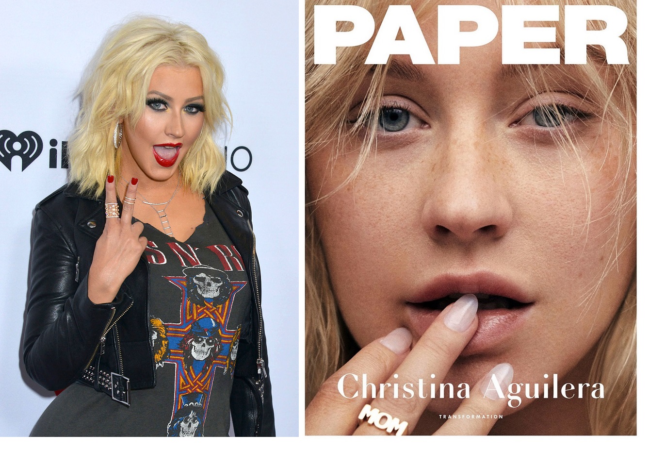 Christina Aguilera, de nerecunoscut fara machiaj!