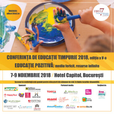 “Educatia pozitiva: mediu fericit, resurse infinite”:  editia a 5-a, speakeri internationali