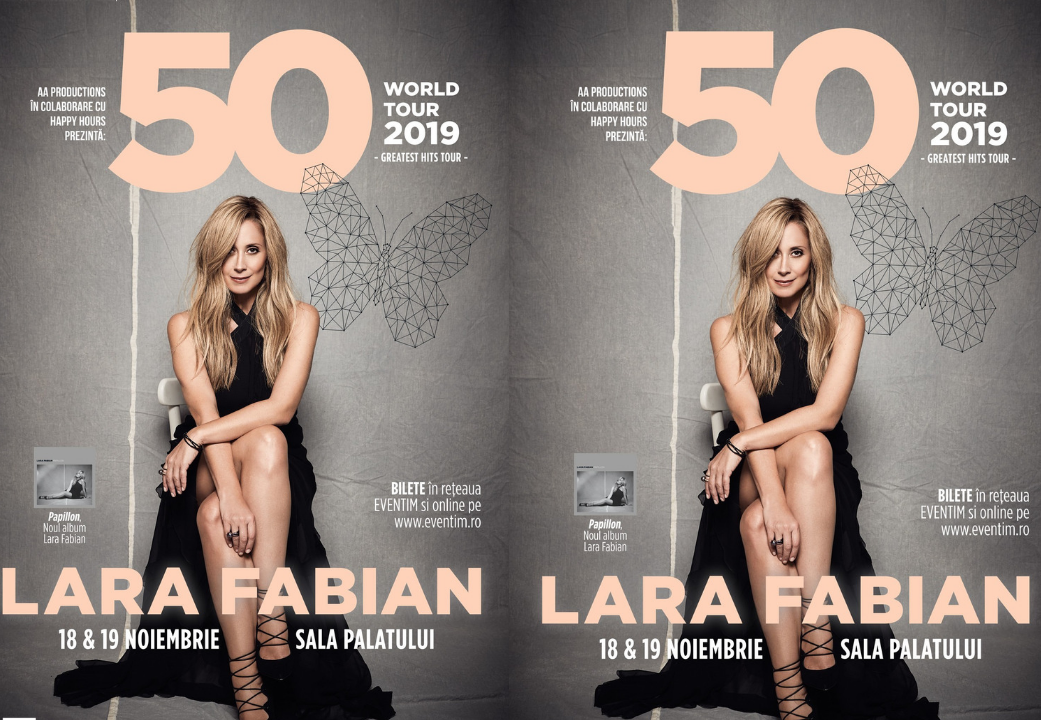 Lara Fabian va sarbatori 50 de ani la Bucuresti
