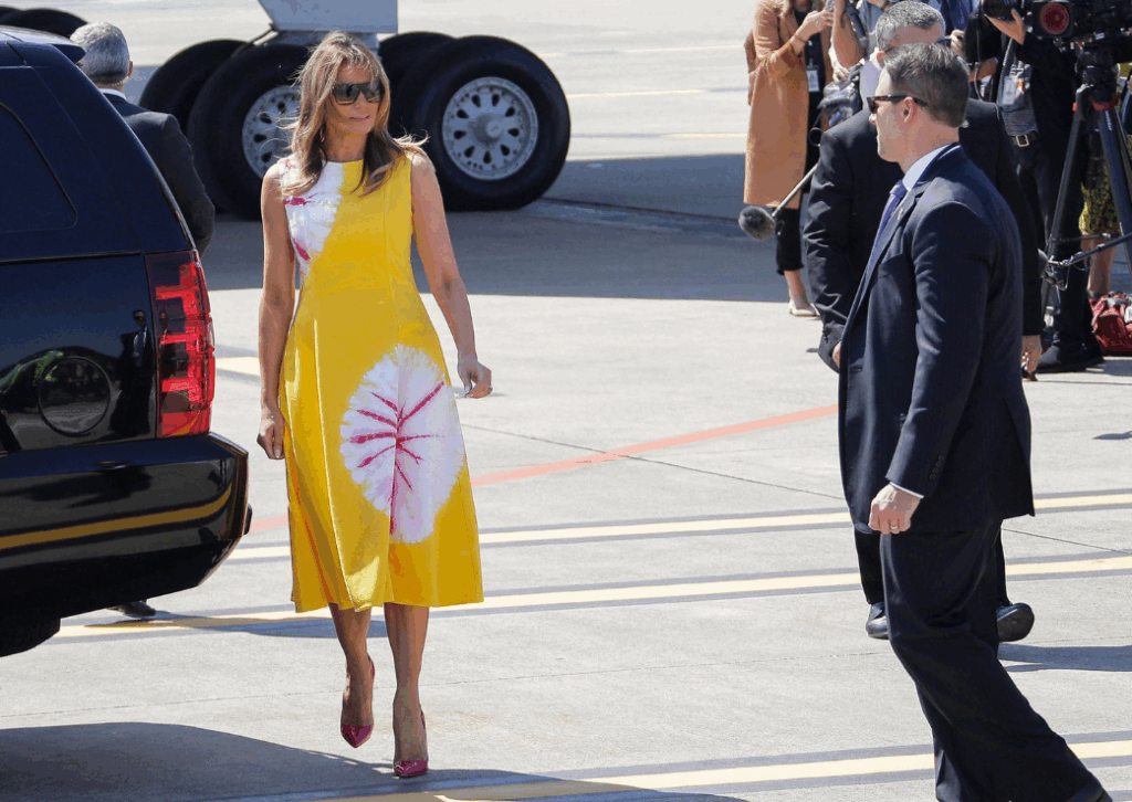 Melania Trump, lecție de stil la Biarritz