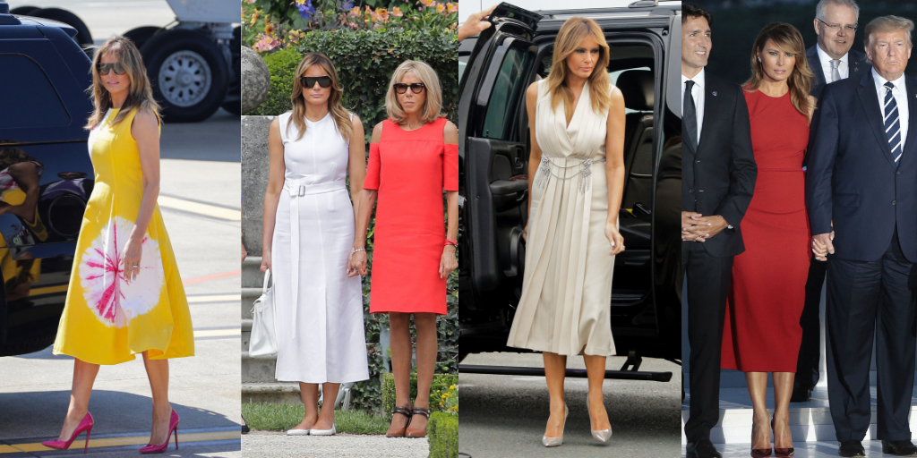 Melania Trump, lecție de stil la Biarritz