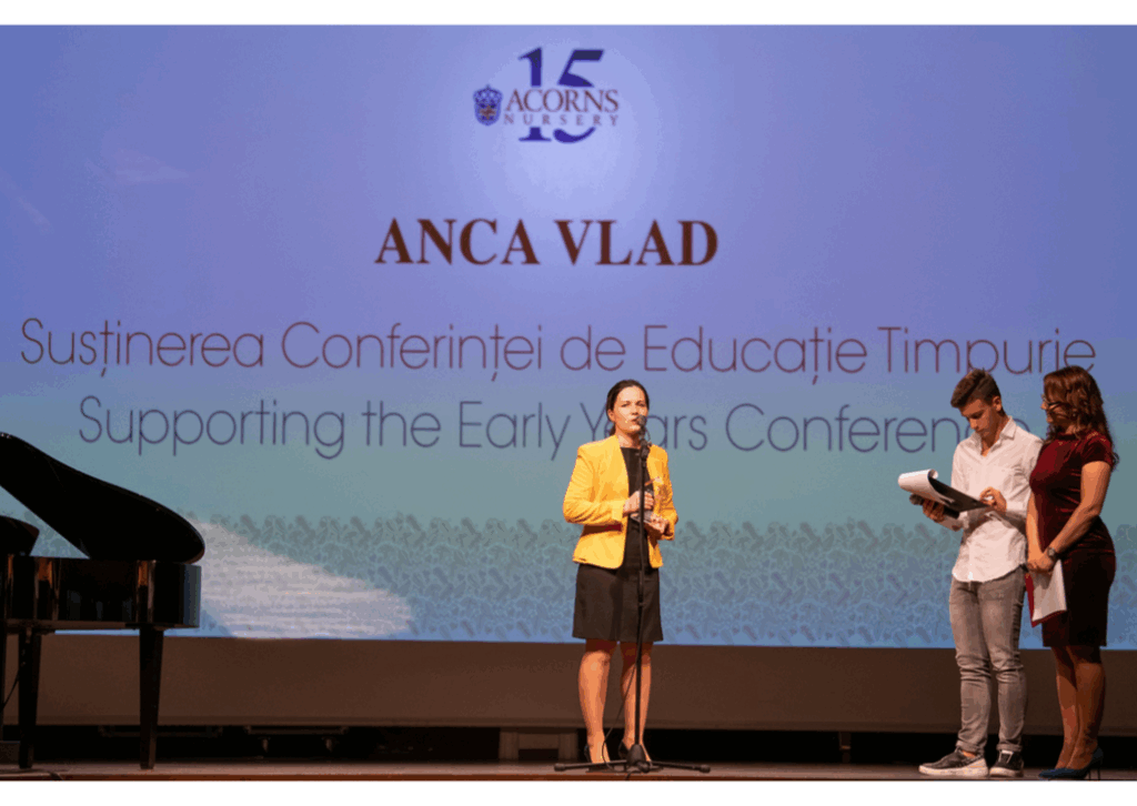 Anca Vlad, președinta Fildas-Catena, distinsă cu Trofeul pentru Susținerea Conferinței de Educație Timpurie