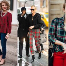 7 outfituri în carouri festive combinate cu stil