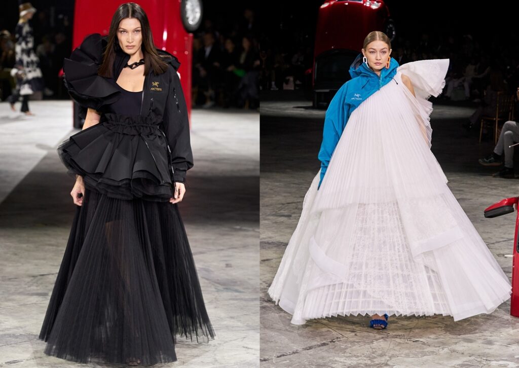 Gigi şi Bella Hadid – prezentare de senzaţie pe catwalk-ul Virgil Abloh
