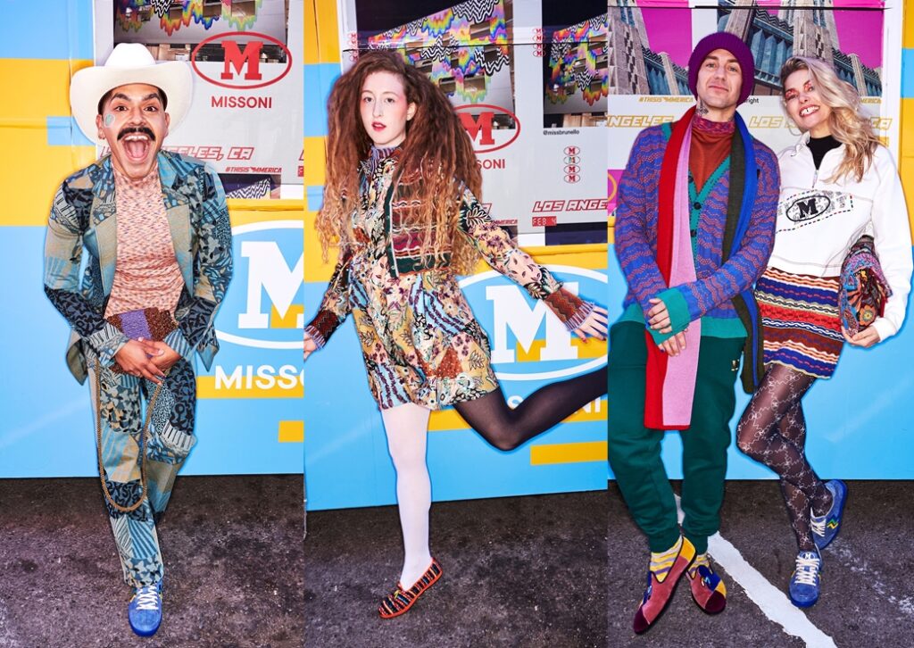 Campanie colorată marca Missoni