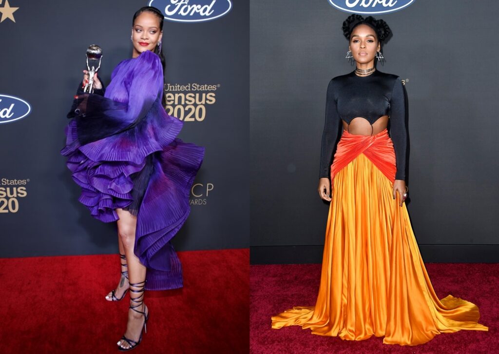 Covorul roşu de la NAACP Awards