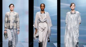Pasteluri şi texturi diafane în noua colecţie Armani