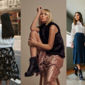 Fusta plisată, fashion și pe vreme rece