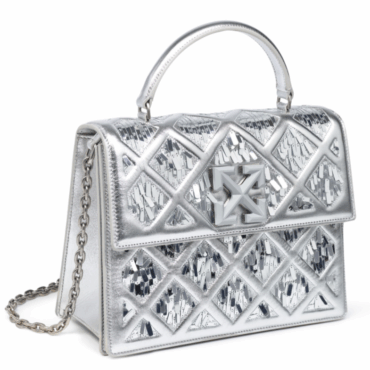 Poșetă Off-White inspirată de piramida de la Luvru
