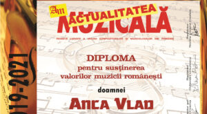 Anca Vlad, Președinta Fildas-Catena Grup, distinsă cu Diploma pentru susținerea valorilor muzicii ușoare românești