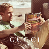 Ryan Gosling, protagonistul campaniei Gucci Valigeria