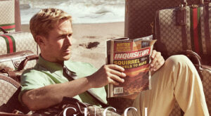 Ryan Gosling, protagonistul campaniei Gucci Valigeria