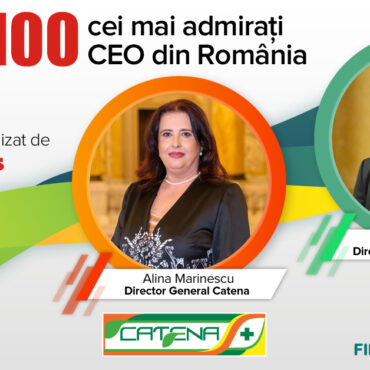 Directorul General Catena și Directorul General Fildas Trading, în Top 100 cei mai admirați CEO din România