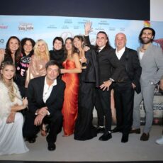 o parte dintre actorii filmului retreat vama veche la avanpremiera din bucuresti