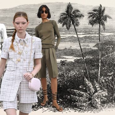Audrey Hepburn în filmul 'Two For The Road', 1967/ Getty Images; Ținută din colecția Chanel Resort 2025/Getty Images; Bermude de in BILBAO semnate The Frankie Shop/ The Frankie Shop Images
