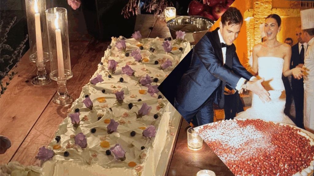 Duelul dulce al nunților: tartele uriașe cu zmeură VS long cake-ul floral