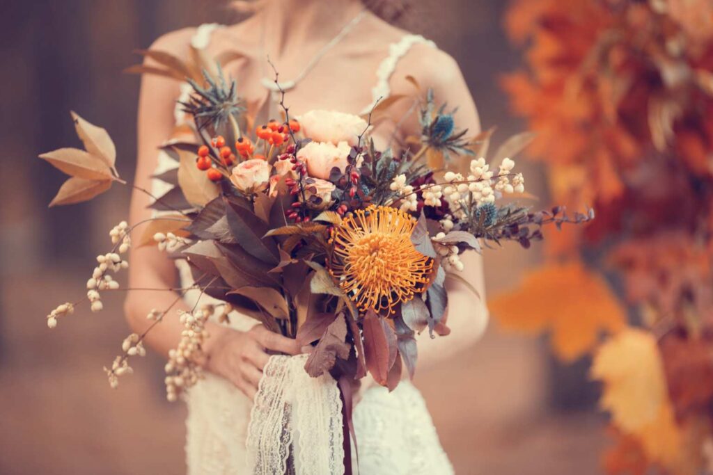 buchet flori toamna