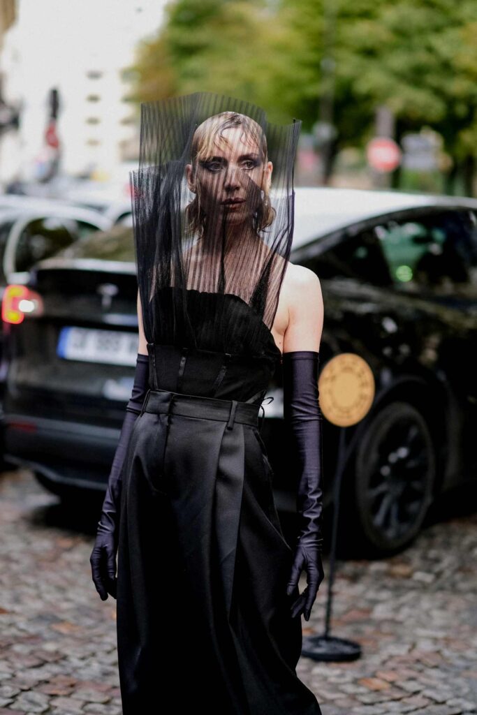Lykke Li arriving at Nina Ricci Spring Summer 2025