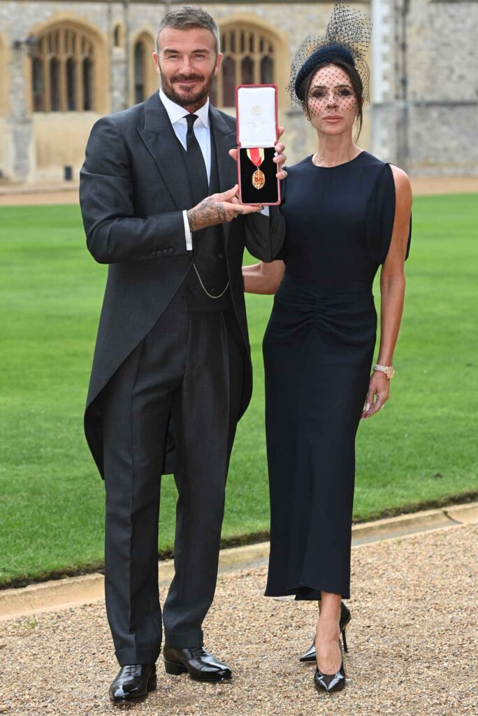 Sir David Bechkam și Lady Victoria Bechkam la Castelul Windsor