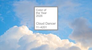 culoarea anului 2026 cloud dancer pantone