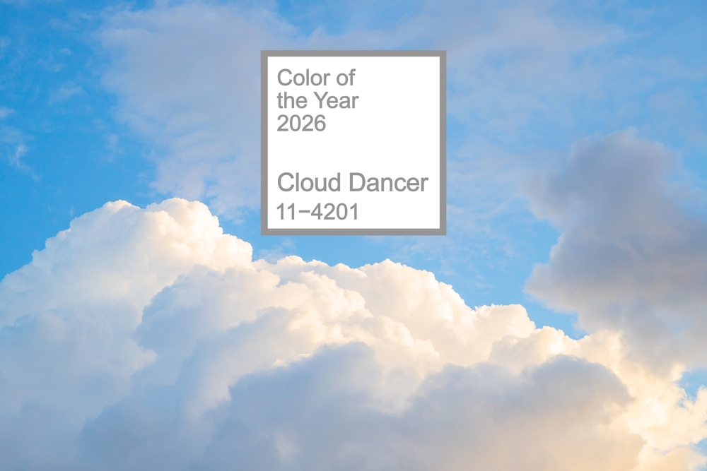 culoarea anului 2026 cloud dancer pantone